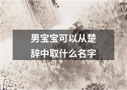 男宝宝可以从楚辞中取什么名字