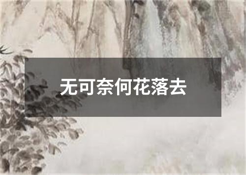 无可奈何花落去