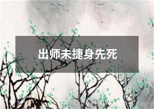 出师未捷身先死