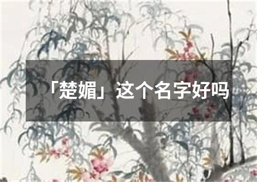 「楚媚」这个名字好吗