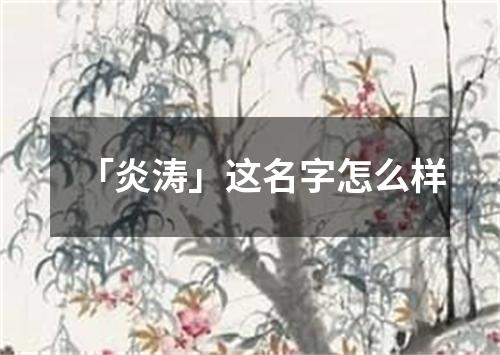 「炎涛」这名字怎么样