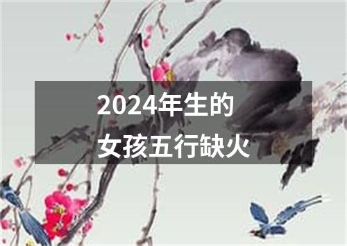 2024年生的女孩五行缺火