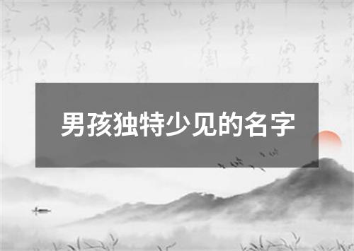 男孩独特少见的名字