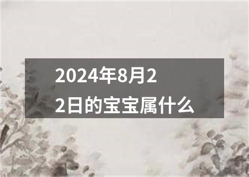 2024年8月22日的宝宝属什么