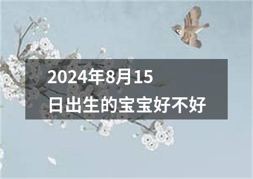 2024年8月15日出生的宝宝好不好