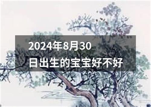 2024年8月30日出生的宝宝好不好