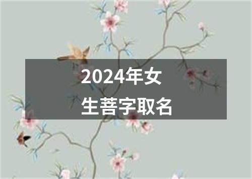 2024年女生菩字取名