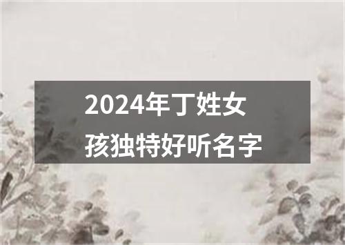 2024年丁姓女孩独特好听名字