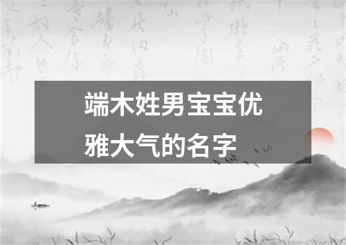 端木姓男宝宝优雅大气的名字