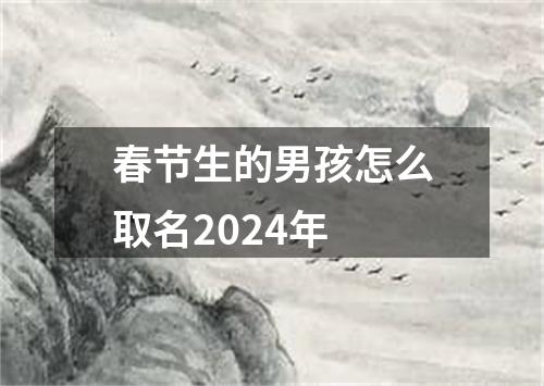 春节生的男孩怎么取名2024年