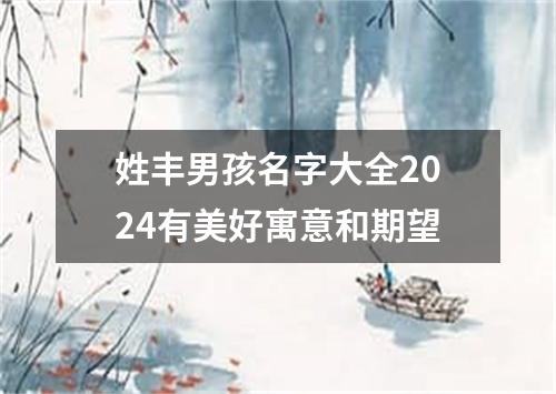 姓丰男孩名字大全2024有美好寓意和期望