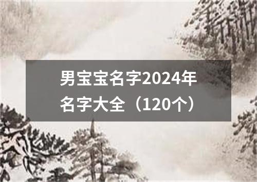 男宝宝名字2024年名字大全（120个）