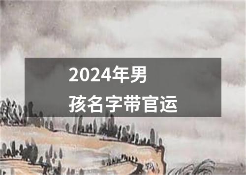 2024年男孩名字带官运