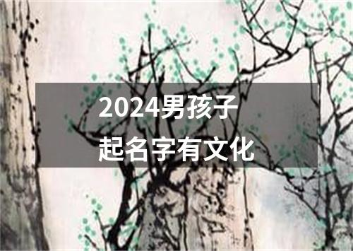 2024男孩子起名字有文化