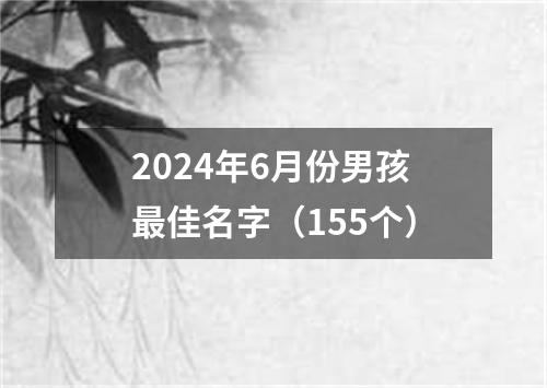 2024年6月份男孩最佳名字（155个）