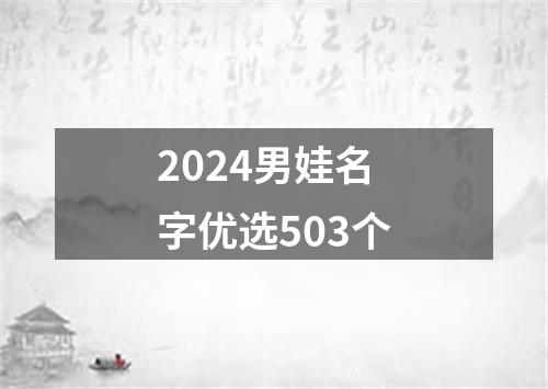 2024男娃名字优选503个