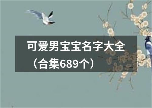 可爱男宝宝名字大全（合集689个）