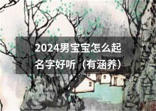 2024男宝宝怎么起名字好听（有涵养）