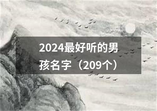 2024最好听的男孩名字（209个）