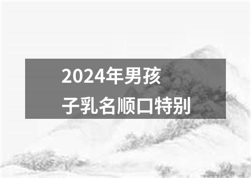 2024年男孩子乳名顺口特别