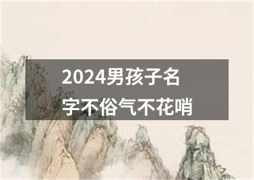 2024男孩子名字不俗气不花哨