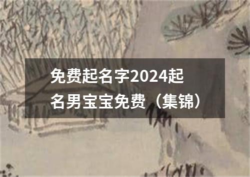 免费起名字2024起名男宝宝免费（集锦）