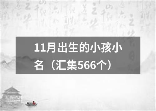 11月出生的小孩小名（汇集566个）