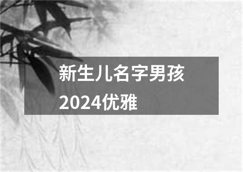 新生儿名字男孩2024优雅