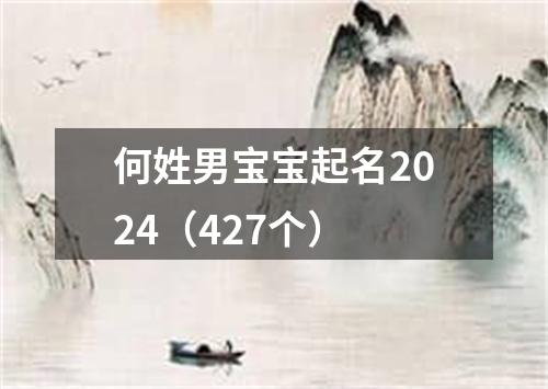 何姓男宝宝起名2024（427个）