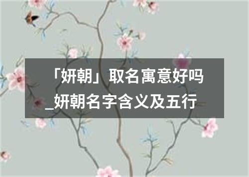 「妍朝」取名寓意好吗_妍朝名字含义及五行