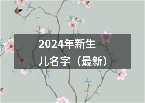 2024年新生儿名字（最新）