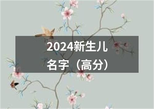 2024新生儿名字（高分）