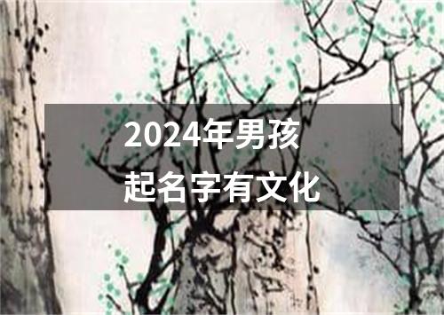 2024年男孩起名字有文化