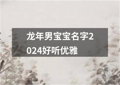 龙年男宝宝名字2024好听优雅