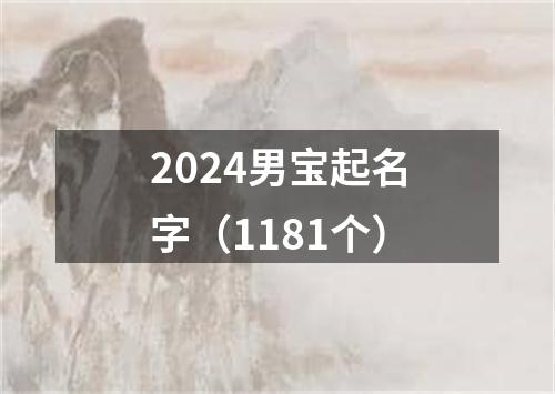 2024男宝起名字（1181个）