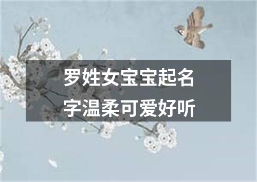 罗姓女宝宝起名字温柔可爱好听