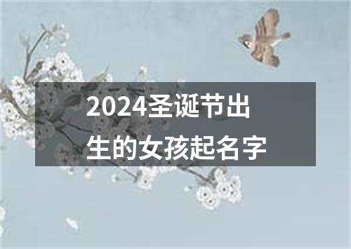 2024圣诞节出生的女孩起名字