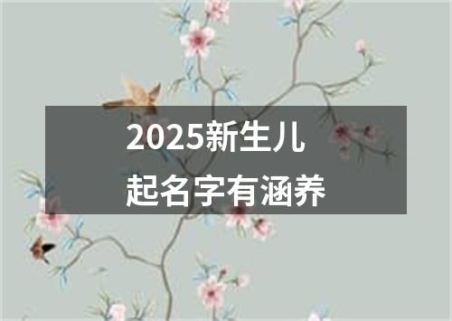 2025新生儿起名字有涵养