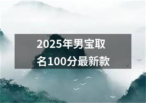 2025年男宝取名100分最新款