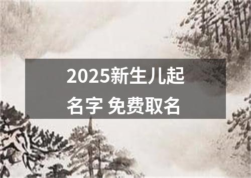 2025新生儿起名字 免费取名