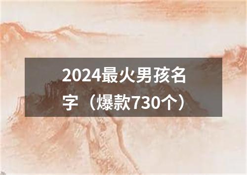 2024最火男孩名字（爆款730个）