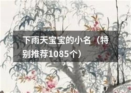 下雨天宝宝的小名（特别推荐1085个）