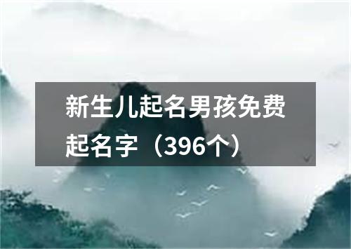 新生儿起名男孩免费起名字（396个）