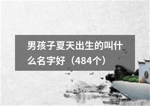 男孩子夏天出生的叫什么名字好（484个）