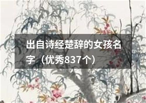 出自诗经楚辞的女孩名字（优秀837个）