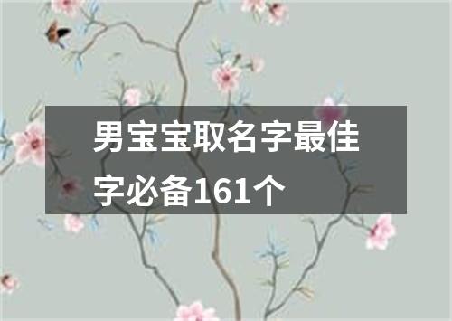 男宝宝取名字最佳字必备161个