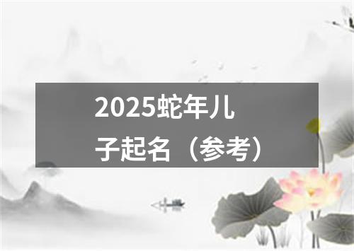 2025蛇年儿子起名（参考）