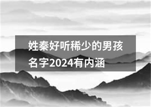 姓秦好听稀少的男孩名字2024有内涵