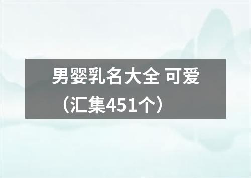 男婴乳名大全 可爱（汇集451个）