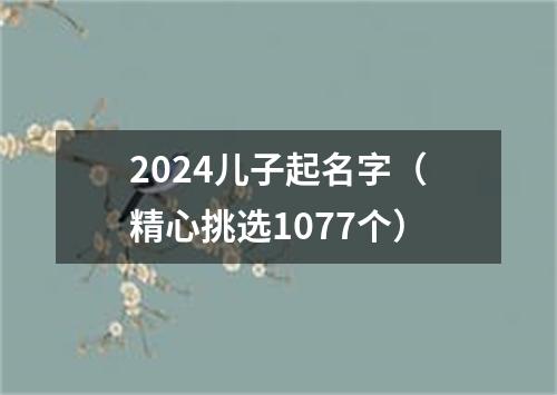 2024儿子起名字（精心挑选1077个）